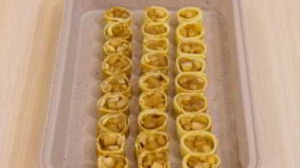 блинчики с яблоками под безе