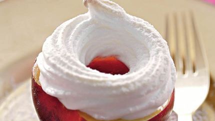 Нектарины с безе