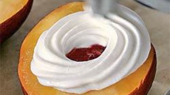 нектарины с безе