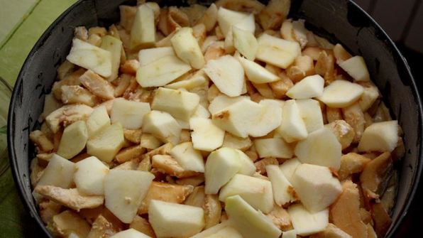 яблочный торт-безе