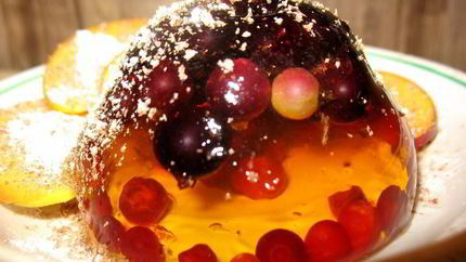 Десерт ассорти из желе