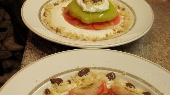 десерт ассорти из желе