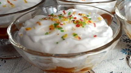 Десерт из белка