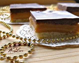 Домашнее шоколадно-карамельное печенье Твикс