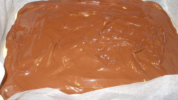 домашнее шоколадно-карамельное печенье твикс