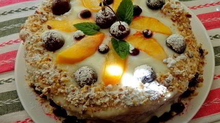 Фруктовый десерт Арбузный торт