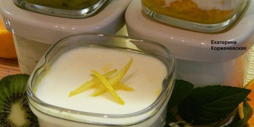 Рецепт йогурта с мандаринами и киви в йогуртнице