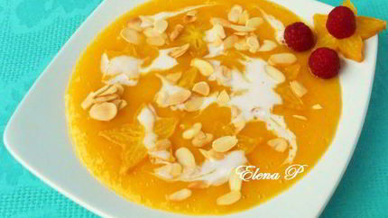 Карамбола в манго-апельсиновом соусе