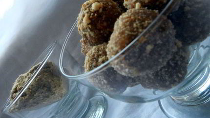 Шоколадные конфеты с халвой