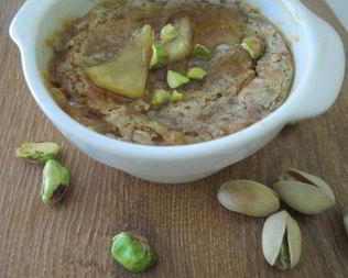 Запеченные с халвой яблоки