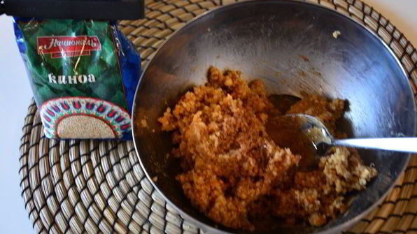 конфеты из киноа с арахисовой пастой