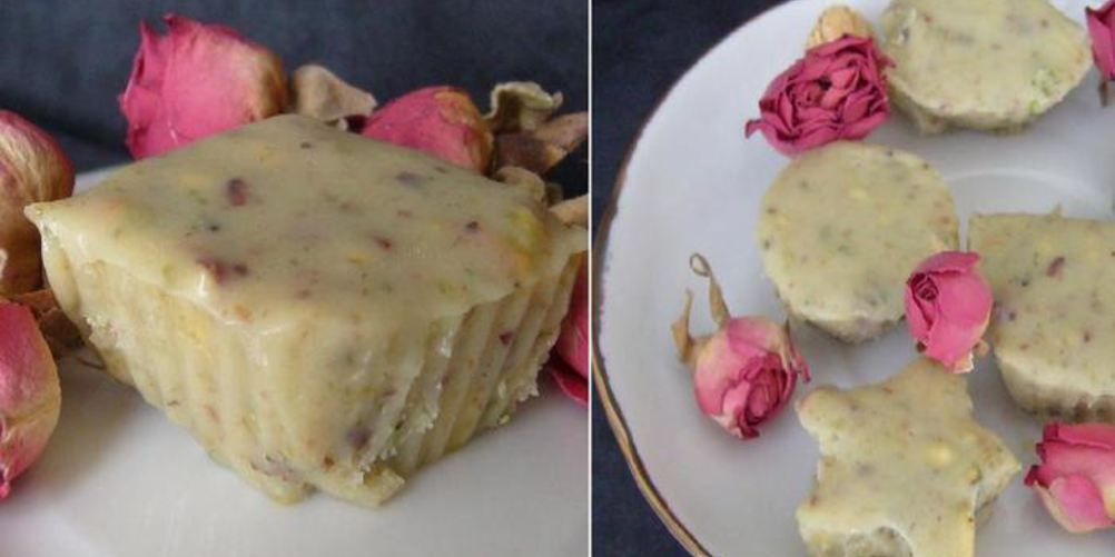 Рецепт конфет с белым шоколадом и фисташками