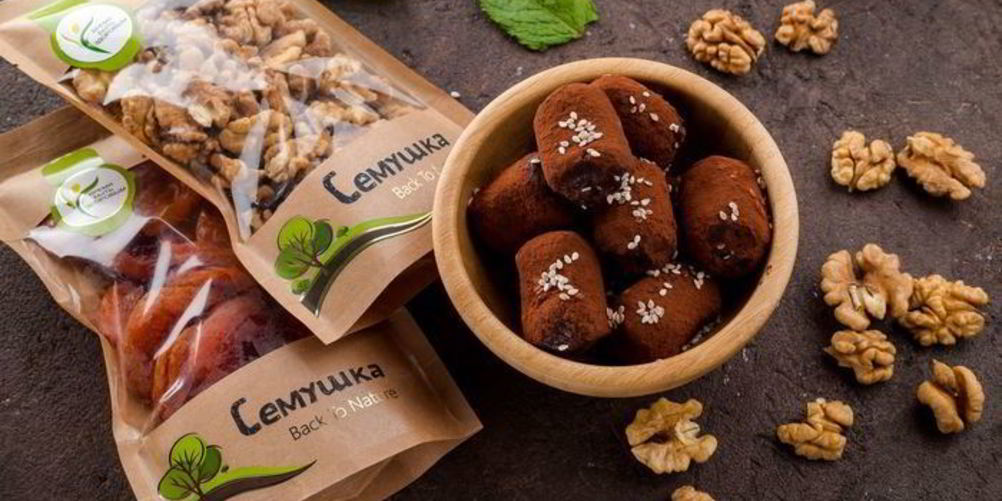 Рецепт конфет с курагой и орехами