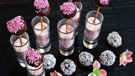 Конфеты с шоколадом и ликером