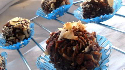 Мягкие шоколадно-имбирные конфеты с вишней