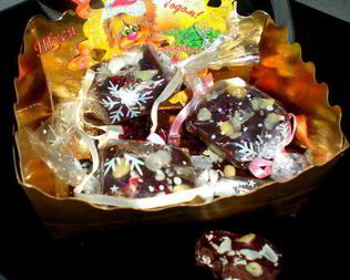 Новогодние шоколадные конфетки