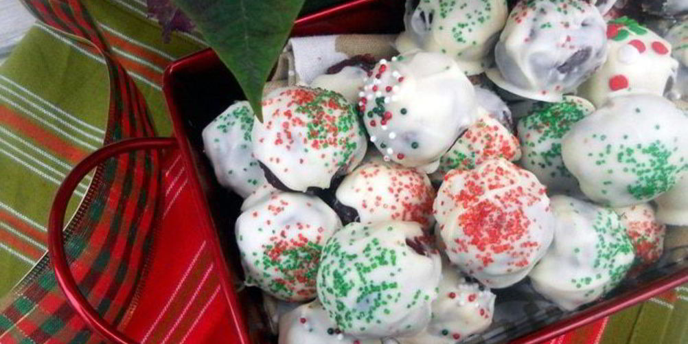 Рецепт рождественских конфет красный бархат