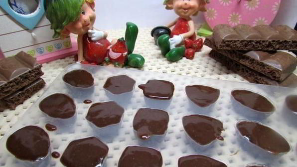 шоколадно-желейные конфетки