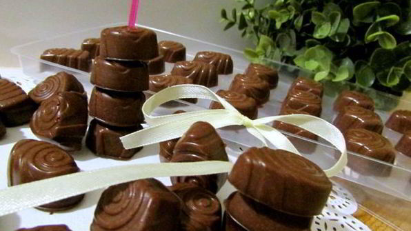 шоколадно-желейные конфетки