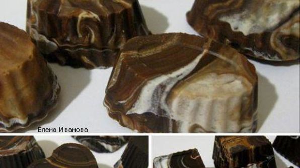 шоколадные конфеты радужные