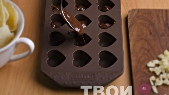 шоколадные конфеты с начинкой из имбирных цукатов