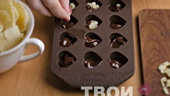 шоколадные конфеты с начинкой из имбирных цукатов