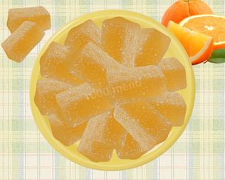 Желейные конфеты с апельсиновым соком