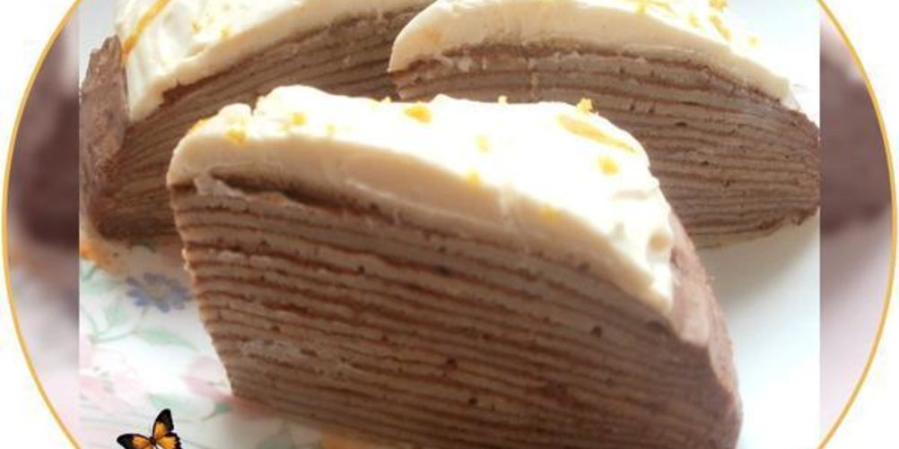 Рецепт блинного тортика с пудинговым кремом