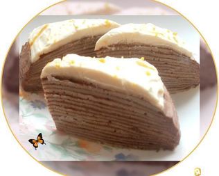 Блинный тортик с пудинговым кремом