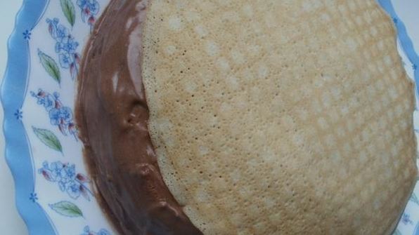 блинный тортик с пудинговым кремом