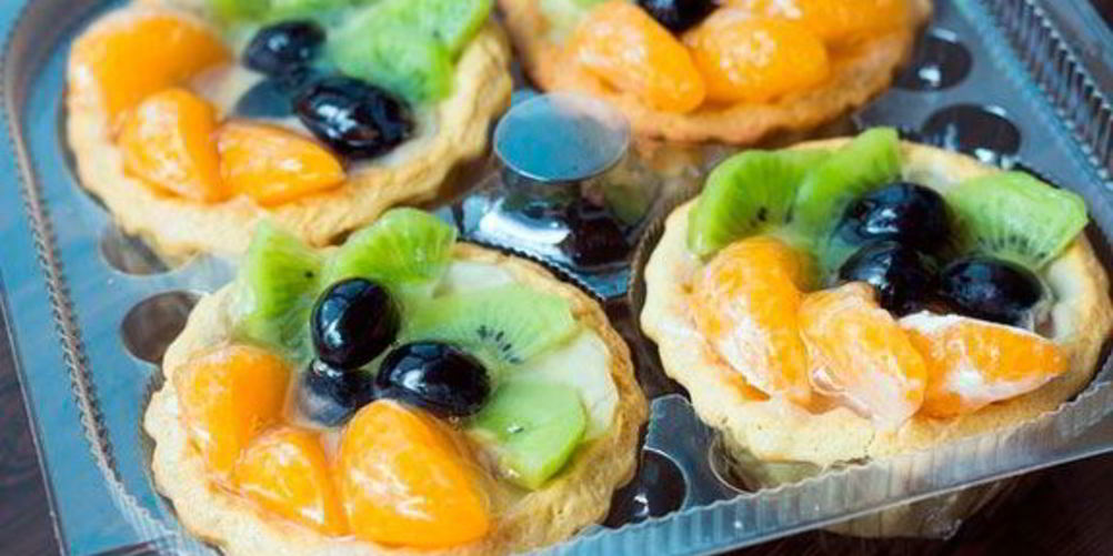 Рецепт корзиночек с фруктами и кремом