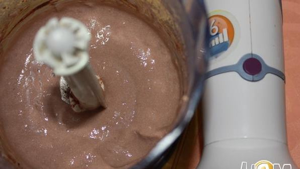 крем из тофу с печеной грушей