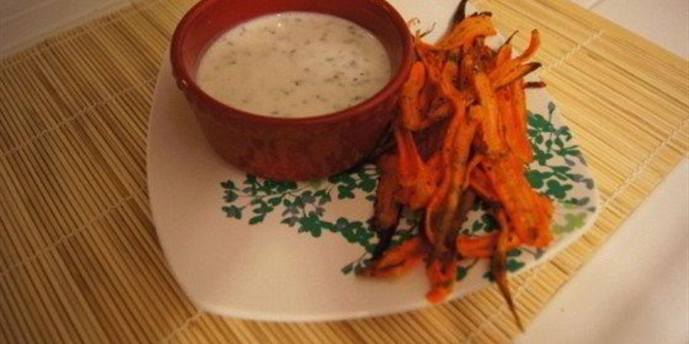 Рецепт крема с пармезаном и морковные чипсы