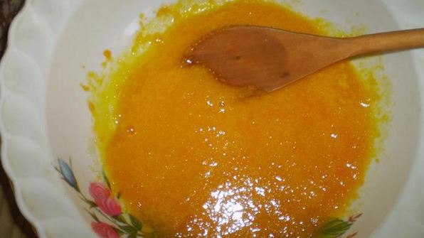 легкий бисквит с апельсиново-творожным кремом