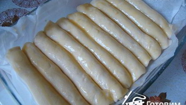 сдобные булочки-сайки с заварным кремом