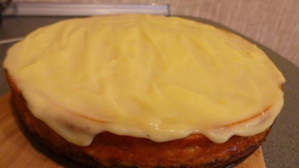 тыквенный чизкейк с заварным апельсиновым кремом