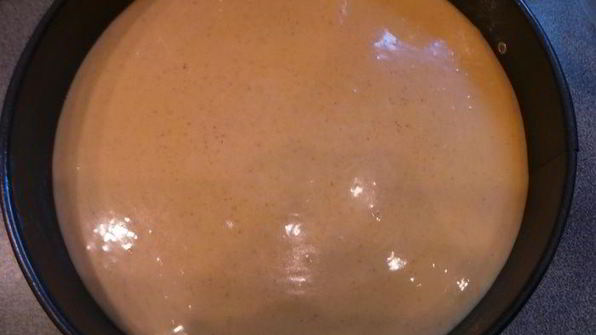 тыквенный чизкейк с заварным апельсиновым кремом