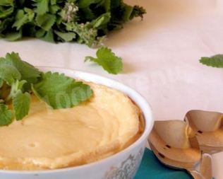 Запеченный крем из ряженки