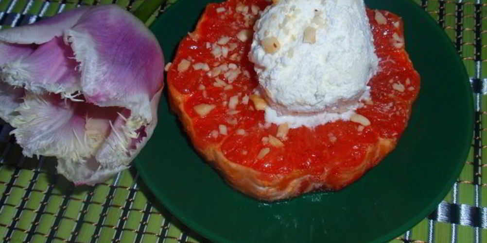 Рецепт легкого грейпфрутового десерта