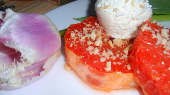 легкий грейпфрутовый десерт