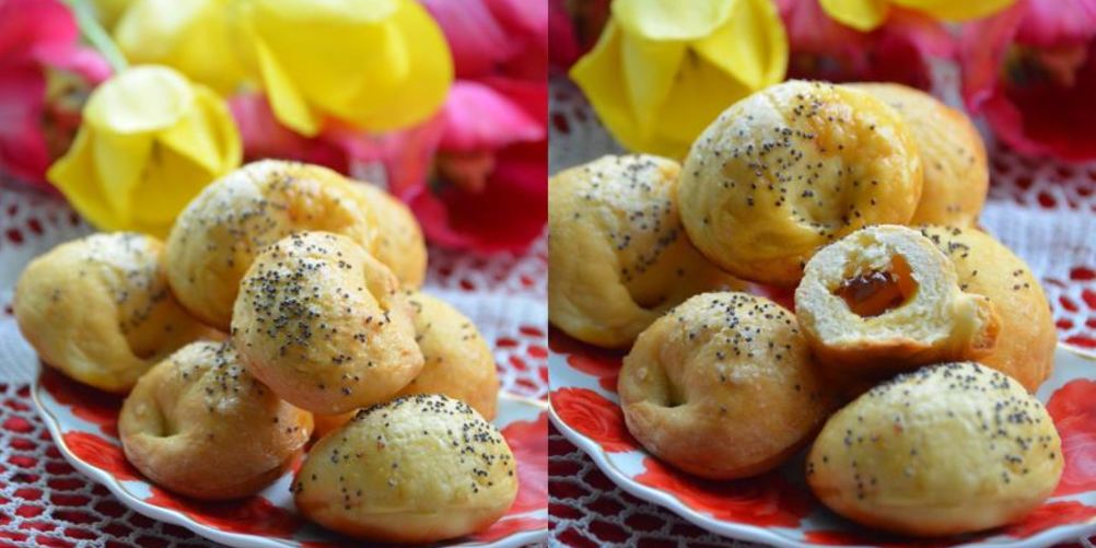 Рецепт булочек с мармеладом