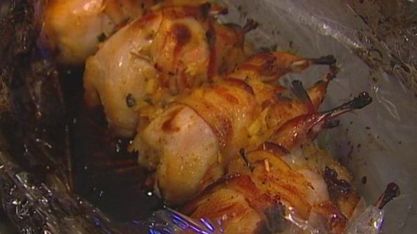 перепелки с виски и мармеладом