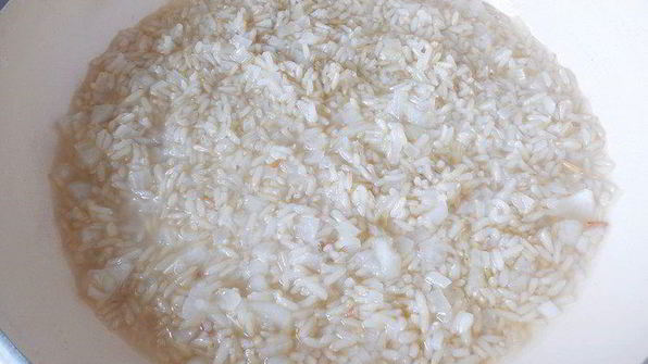 ризотто-трюфели с луковым мармеладом