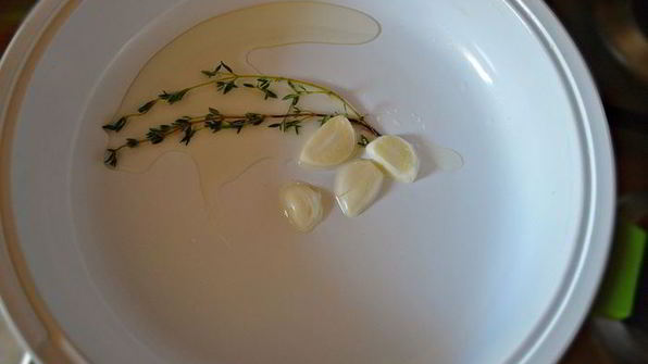 мильфей с мясом, гречкой и овощами