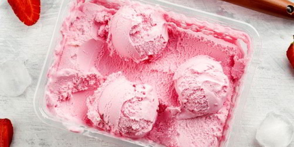 Рецепт бананова-клубничного мороженого