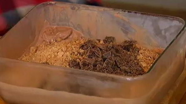 хрустящее шоколадное мороженое