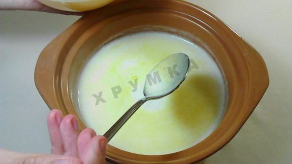 мороженое из молока и сахара