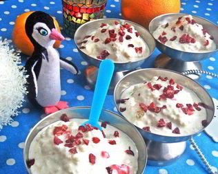 Мороженое из риса и мармелада