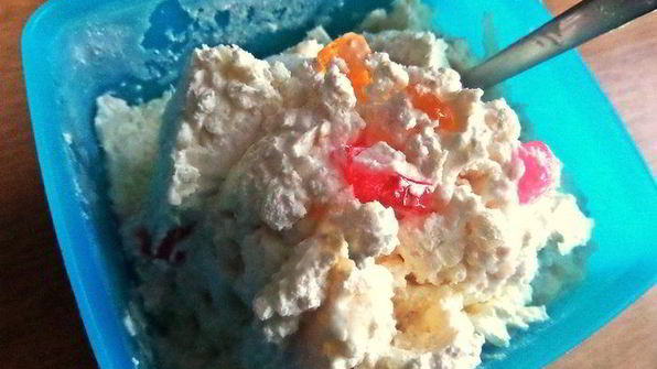 мороженое из риса и мармелада