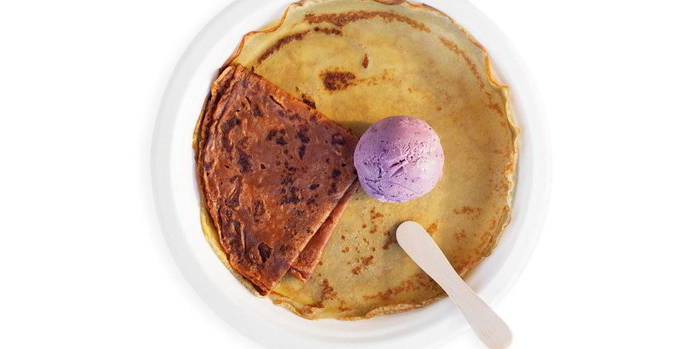 Рецепт мороженого на зеленом чае с голубым сыром и чайные блины